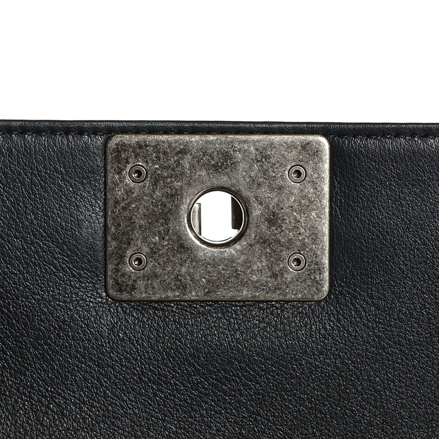 Calfskin Quilted Medium Boy Flap Black