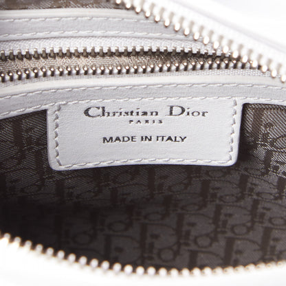 Christian Dior Lambskin Cannage Medium Lady Dior White 9 of 10