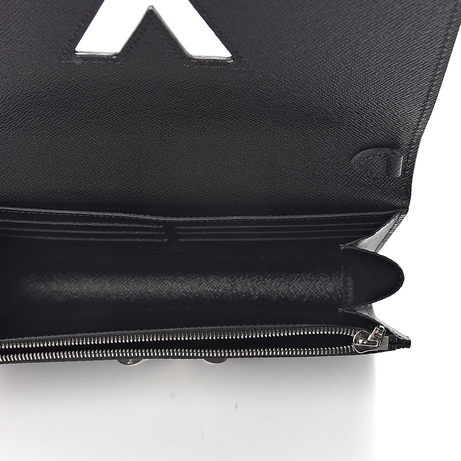 Louis Vuitton Epi LV Stories Twist Chain Wallet Black 5 of 7