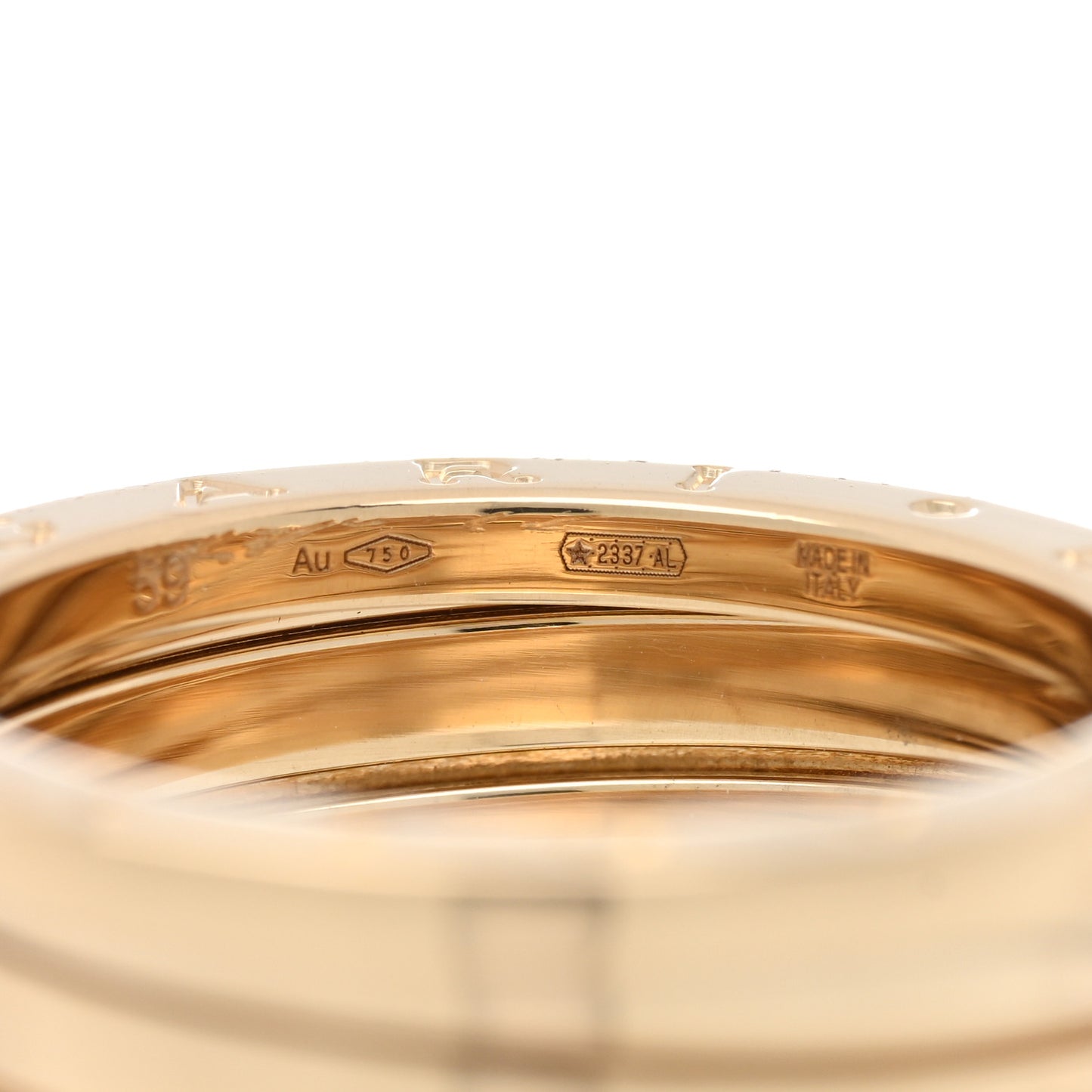 18K Yellow Gold B.Zero1 Four-Band Ring 59 8.75