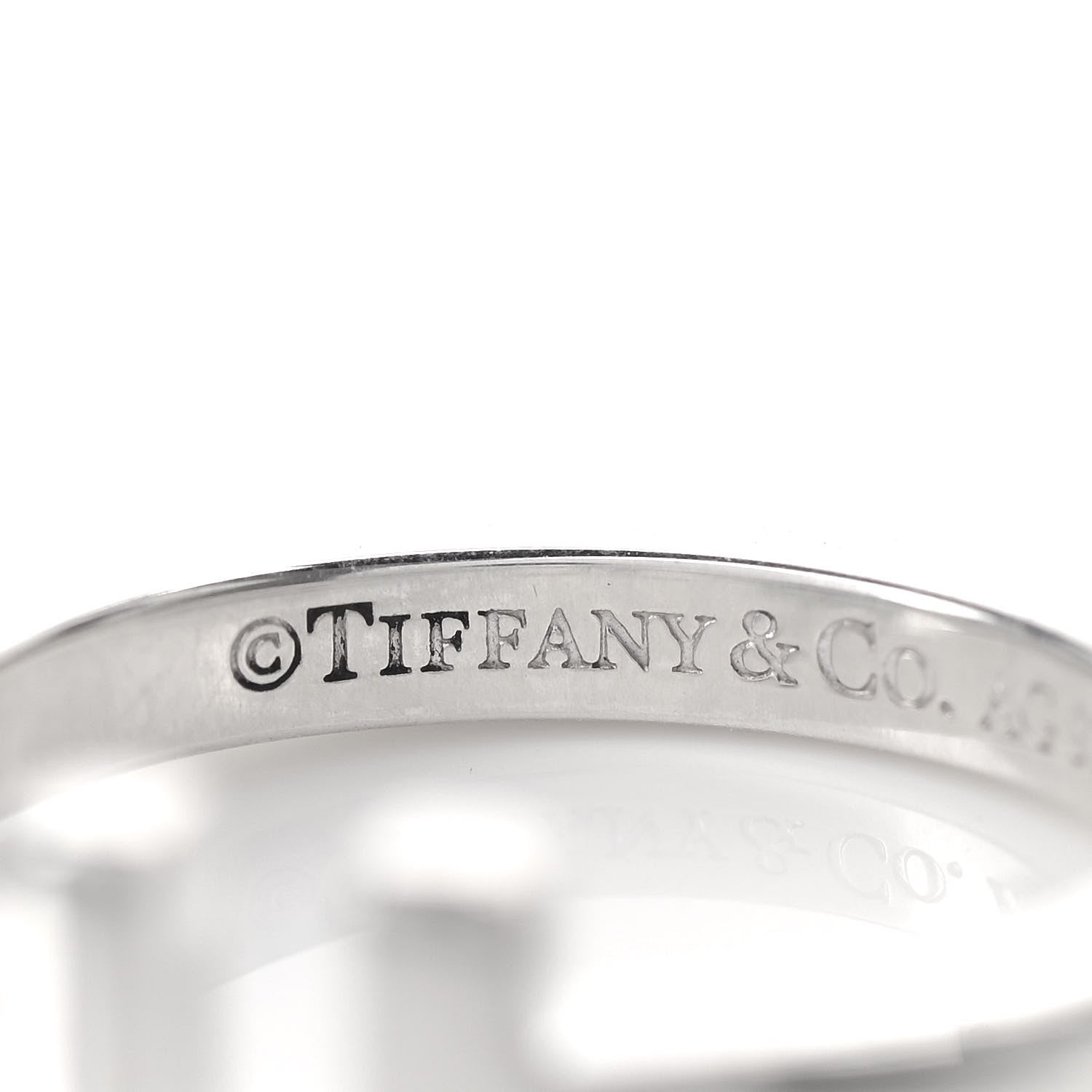 Tiffany Sterling Silver T Square Ring 52 6 4 of 5