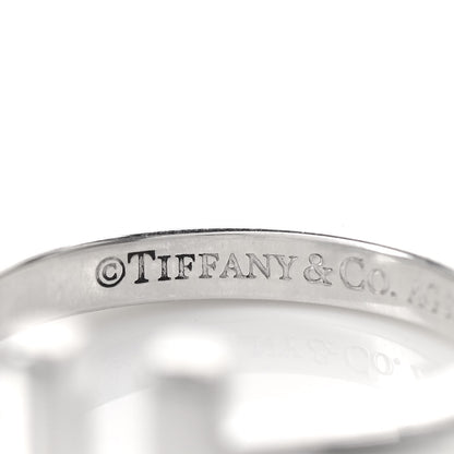 Tiffany Sterling Silver T Square Ring 52 6 4 of 5
