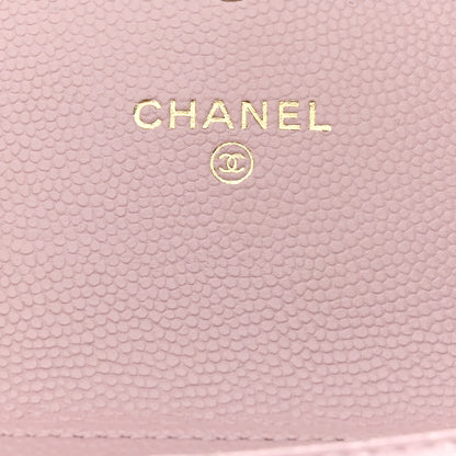 Chanel Caviar Quilted Coco Candy Card Holder On Chain Light Pink 6 of 8