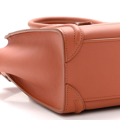 Celine Smooth Calfskin Nano Luggage Terracotta 10 of 12