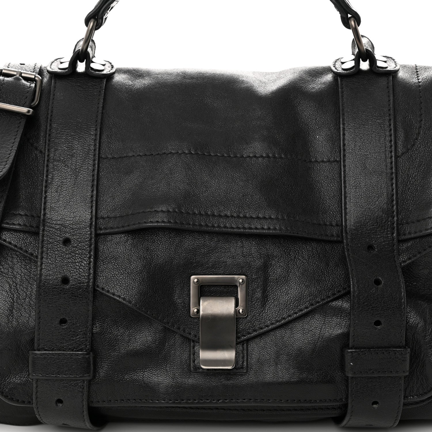 Proenza Schouler Lambskin Medium PS1 Satchel Black 8 of 11