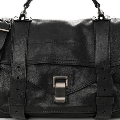 Proenza Schouler Lambskin Medium PS1 Satchel Black 8 of 11