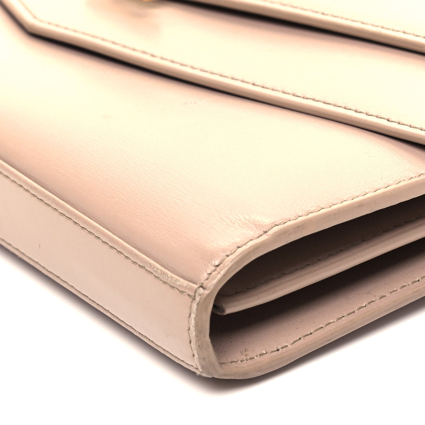 Smooth Calfskin Sulpice Monogram Chain Wallet Light Natural
