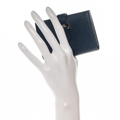 Hermes Epsom Bearn Card Holder Wallet Bleu Saphir 2 of 7