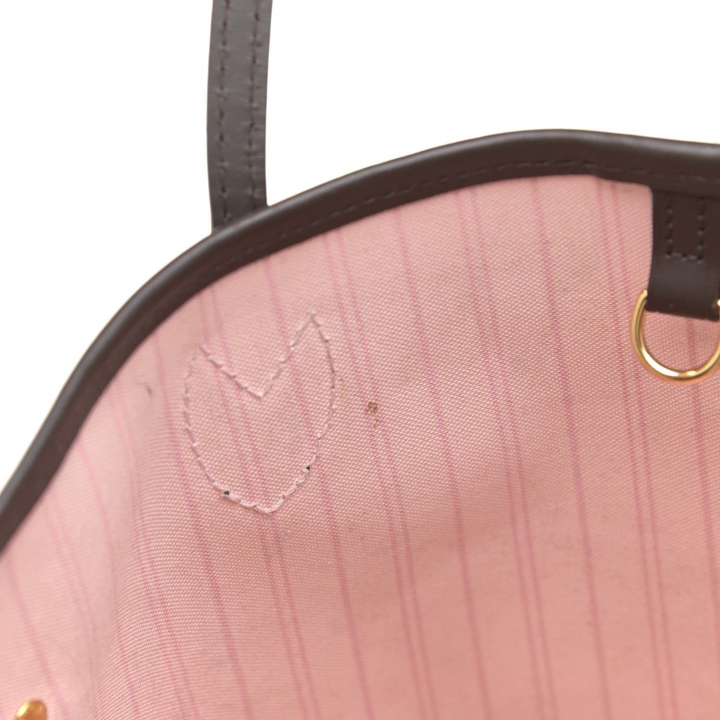 Damier Ebene Neo Neverfull MM Rose Ballerine