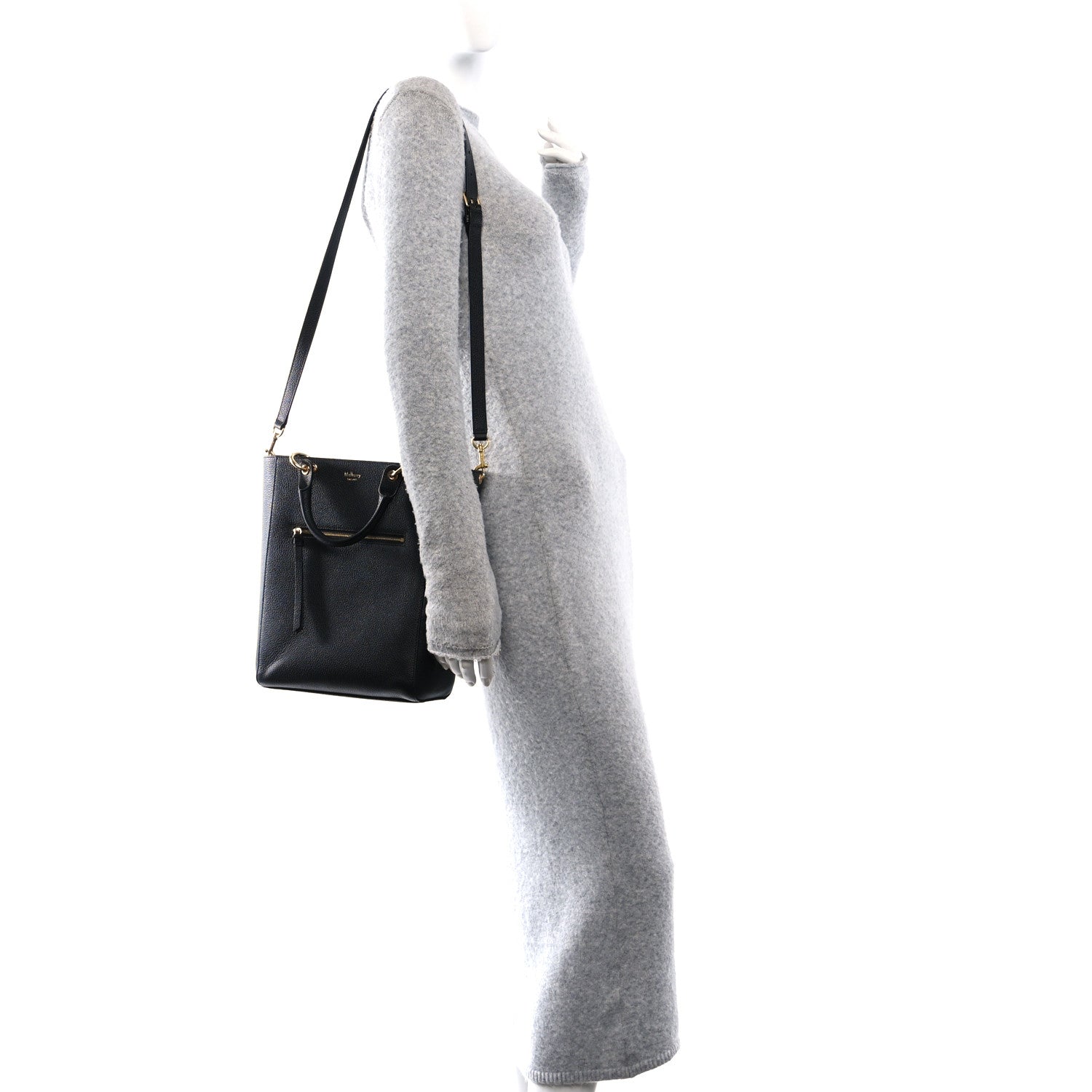 Mulberry Classic Grain Small Maple Tote Black 2 of 9