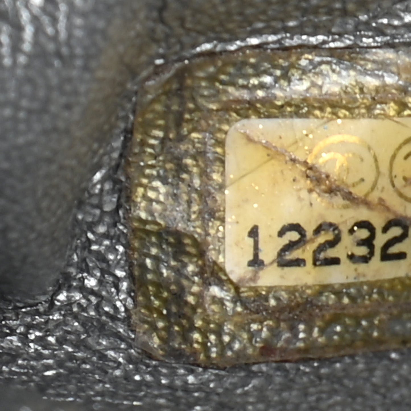 Glazed Caviar East West Modern Chain Tote Black