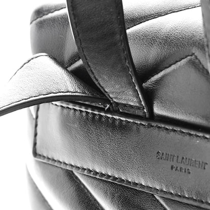 Saint Laurent Calfskin Y Quilted Monogram Small Loulou Backpack Black 12 of 13
