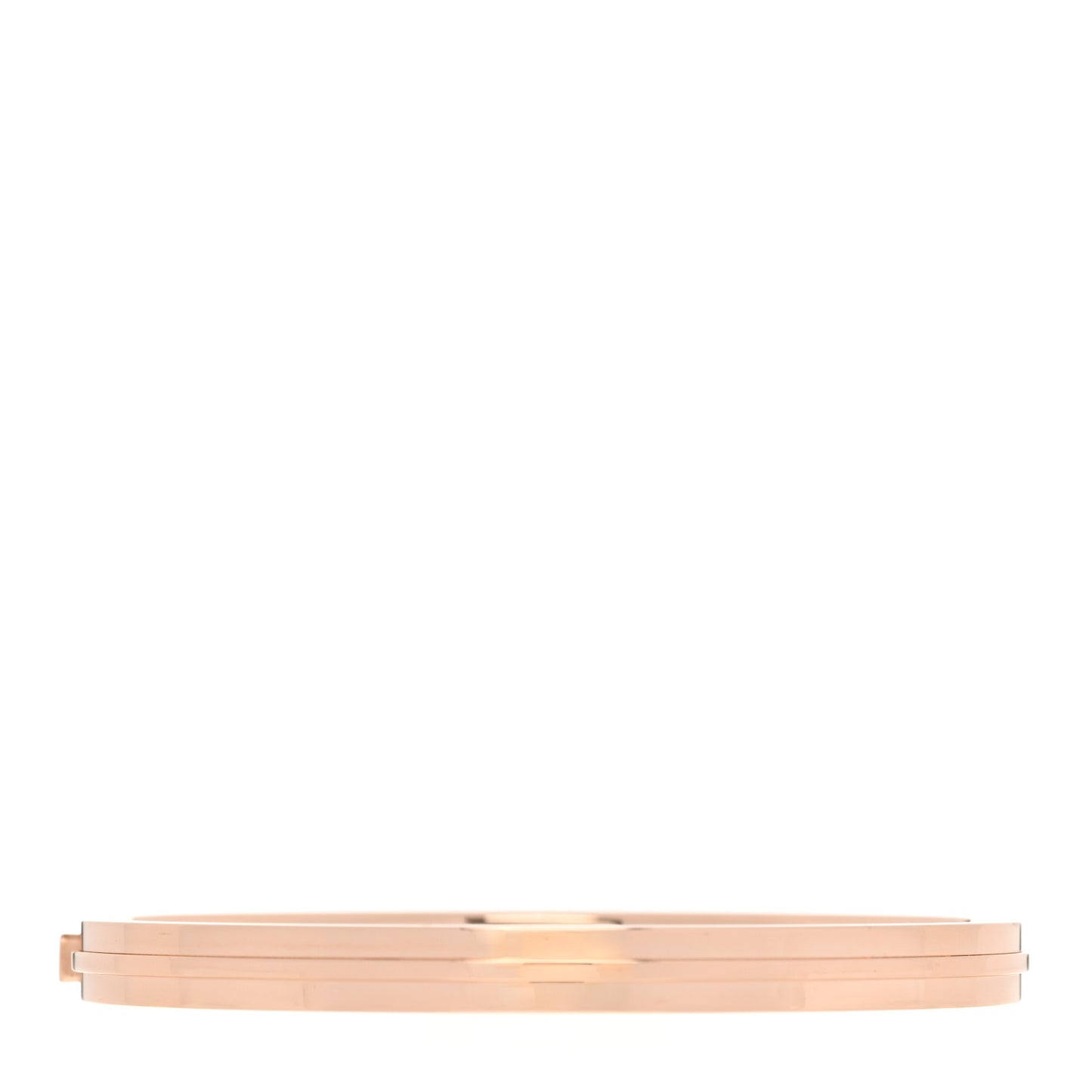 18K Rose Gold Diamond T Hinged Pave Bracelet