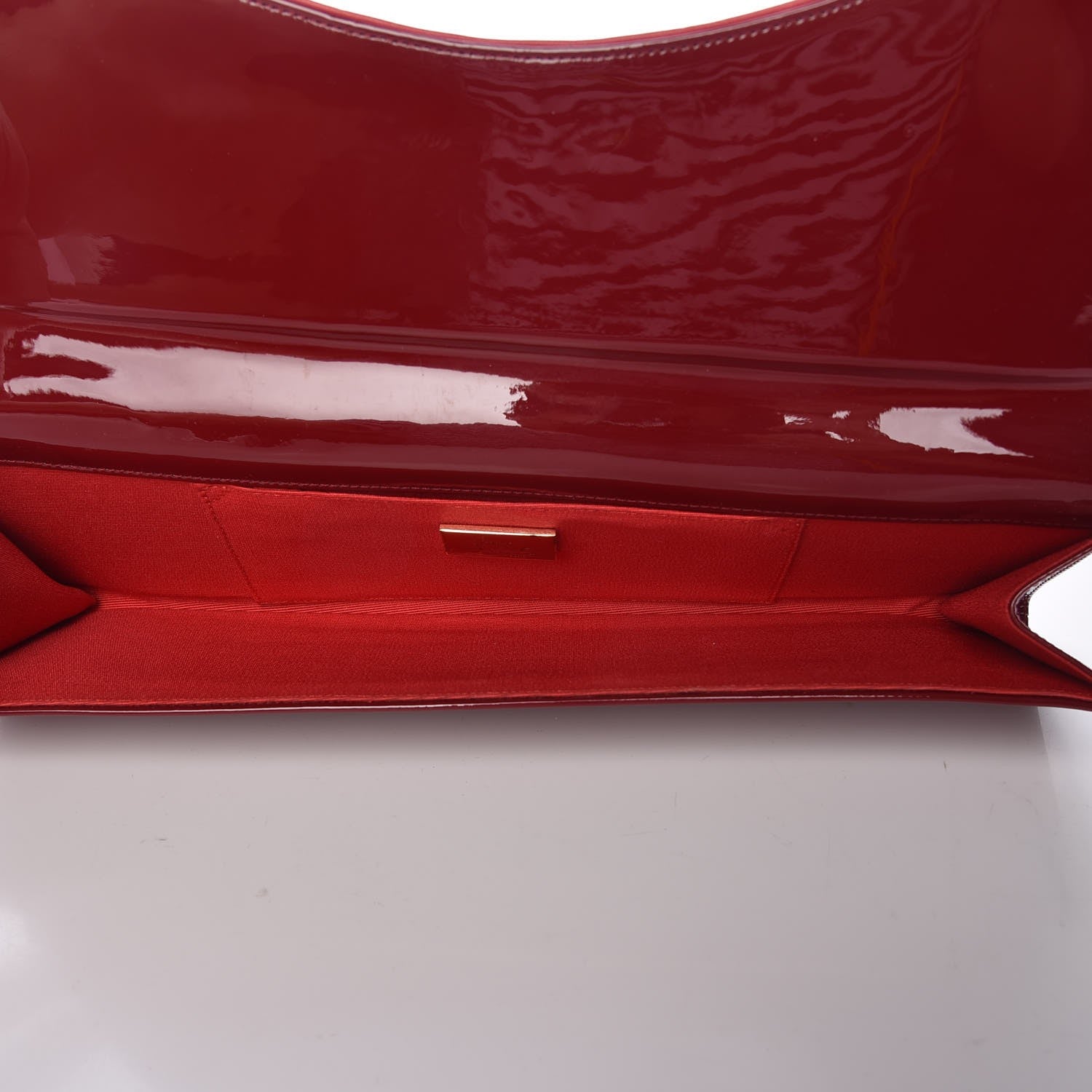 Christian Louboutin Patent Spikes Pigalle Clutch Rouge Imperial 5 of 6
