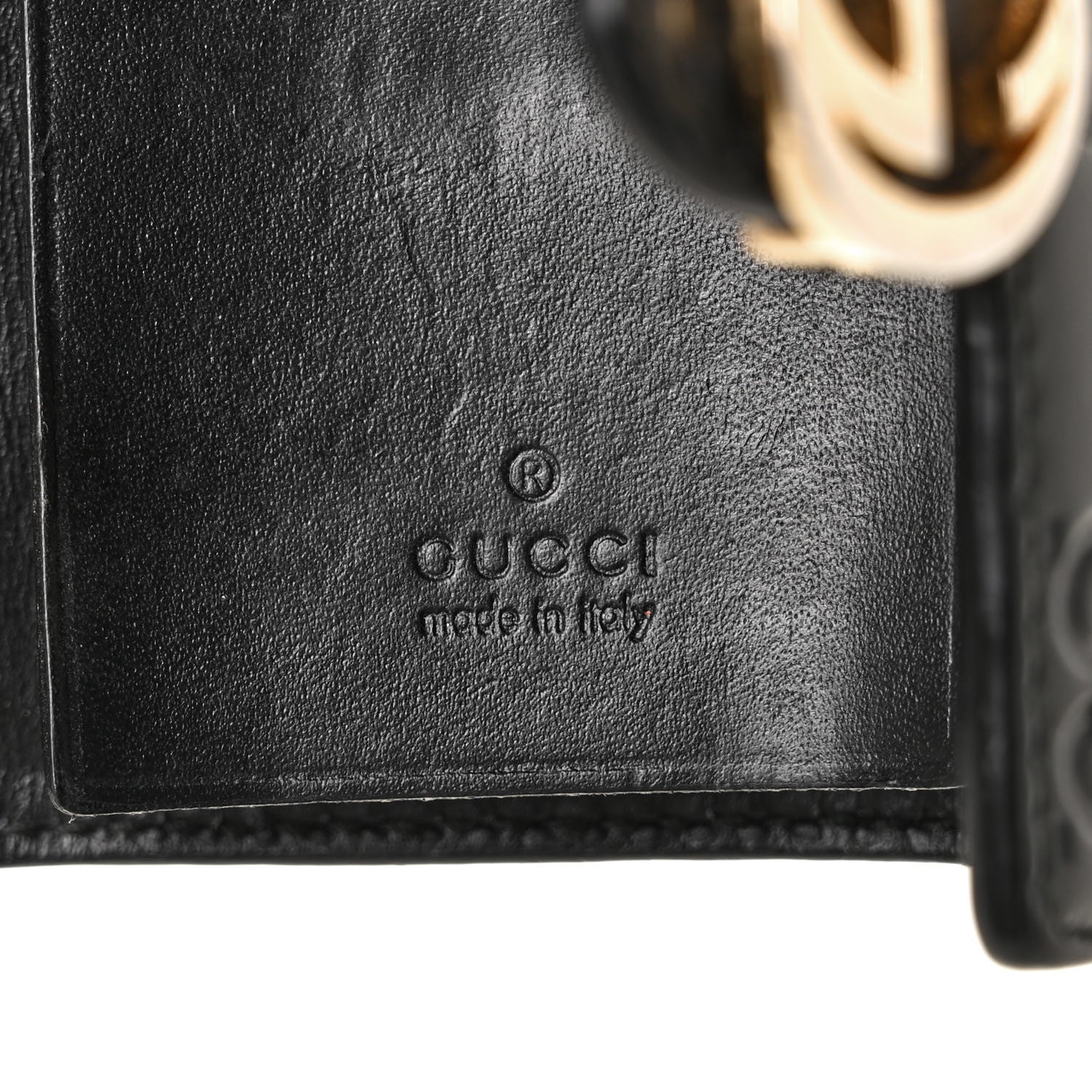 Gucci Guccissima Icon Signature 6 Key Holder Case Black 6 of 10