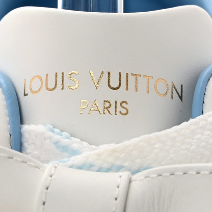 Louis Vuitton Calfskin Time Out Bow Sneakers 37.5 Blue 8 of 11