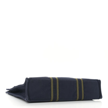 Hermes Canvas Herline GM Tote Navy 4 of 10
