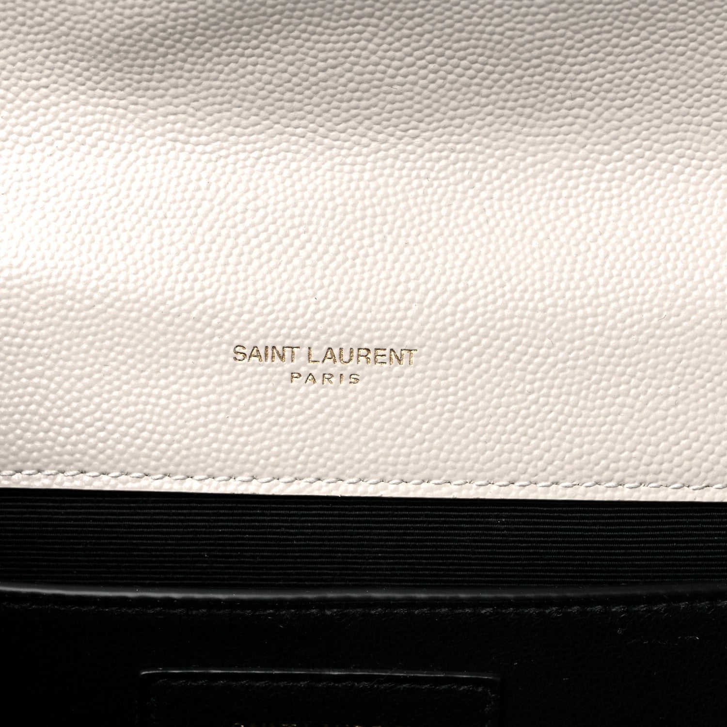 Saint Laurent Grain De Poudre Textured Mixed Matelasse Medium Triquilt Monogram Satchel Crema Soft 5 of 8