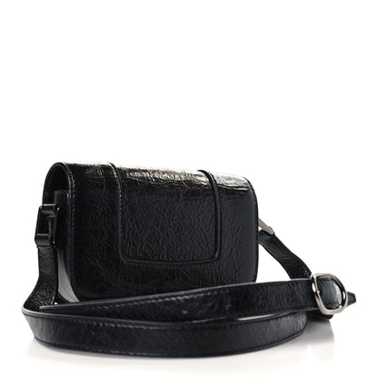 Valentino Garavani Brushed Calfskin Small Supervee Crossbody Bag Black 3 of 8