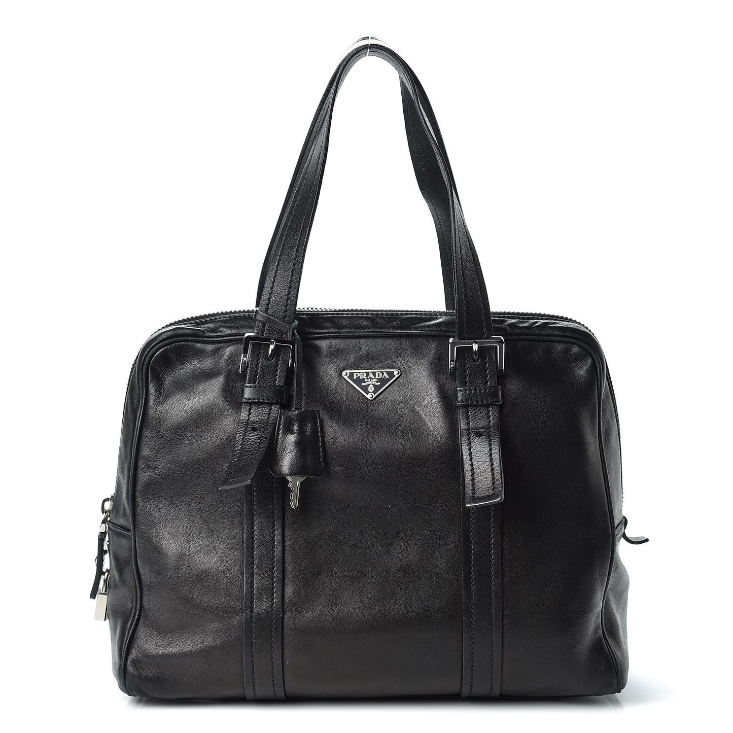 Nappa Satchel Black