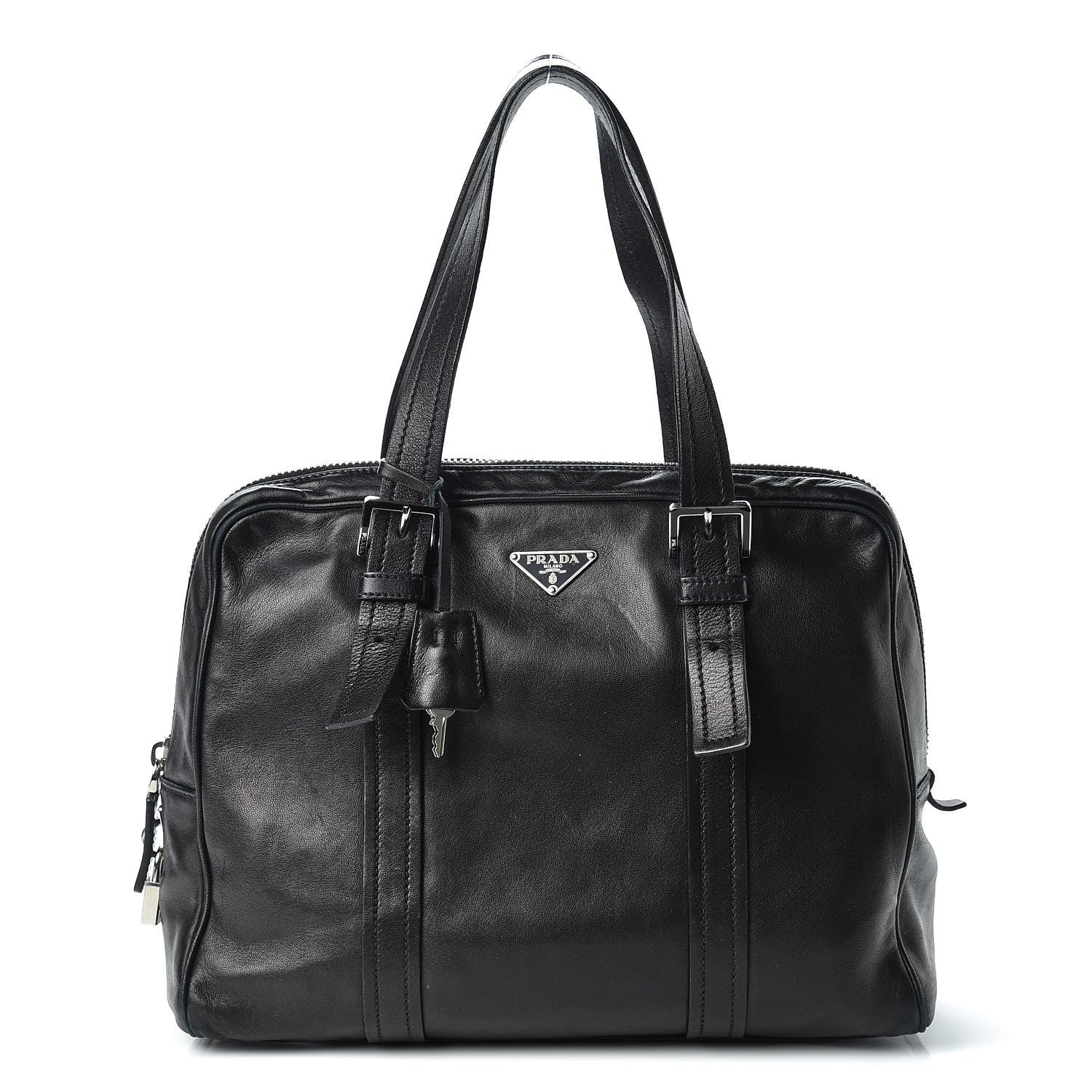 Prada Nappa Satchel Black 1 of 19