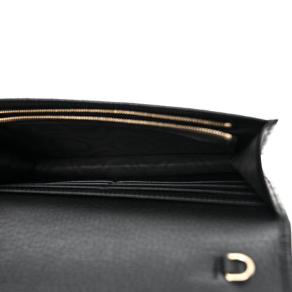 Gucci Pebbled Calfskin Soho Wallet On Chain Black 5 of 9