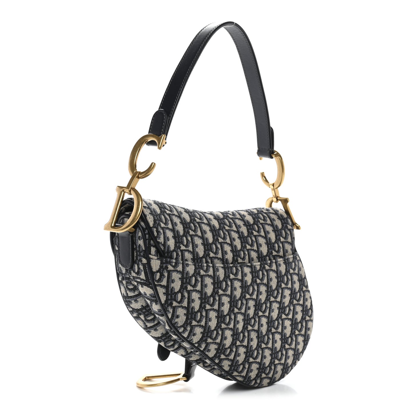 Oblique Saddle Bag Blue