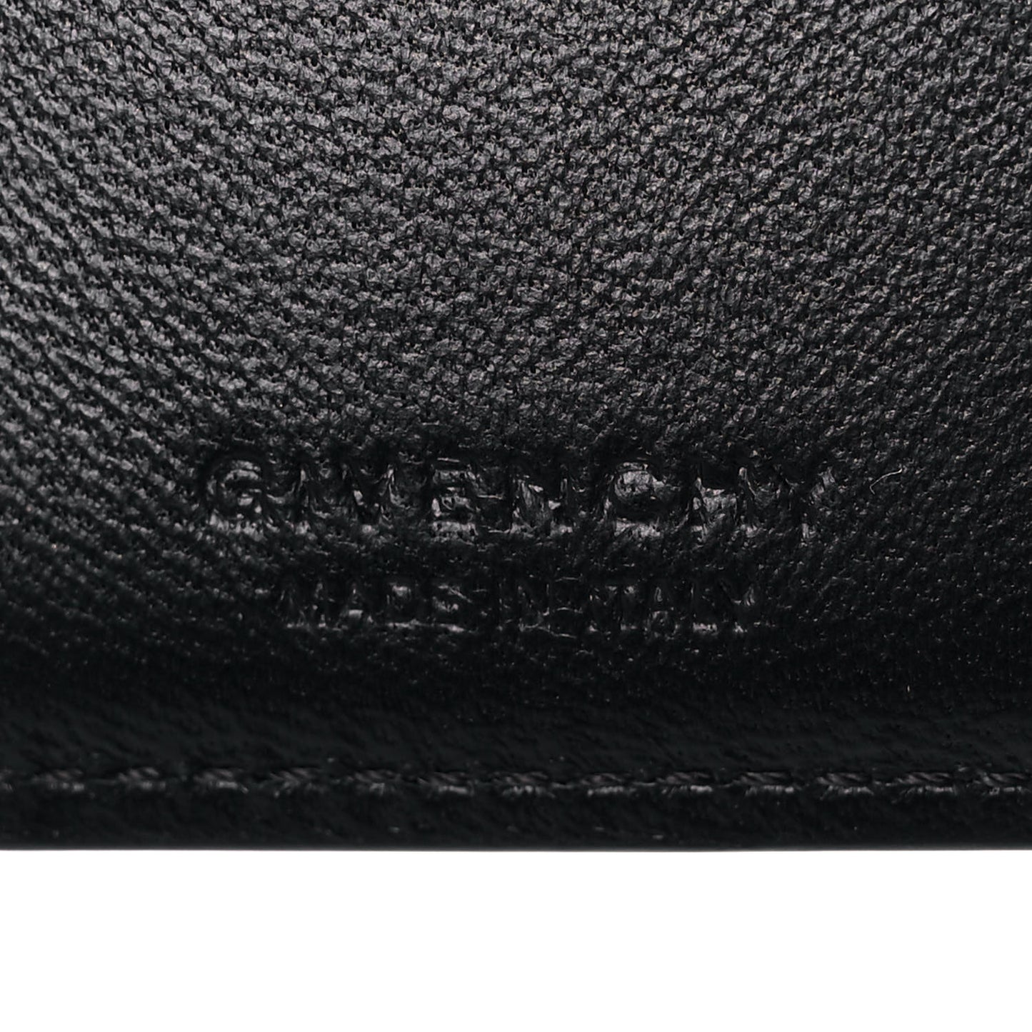 Lambskin Logo Embossed 4G High Frequency Card Case Black