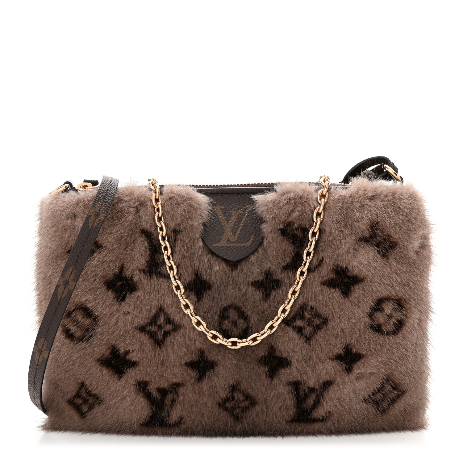 Louis Vuitton Monogram Mink Neo Pochette Milla Vision Brown