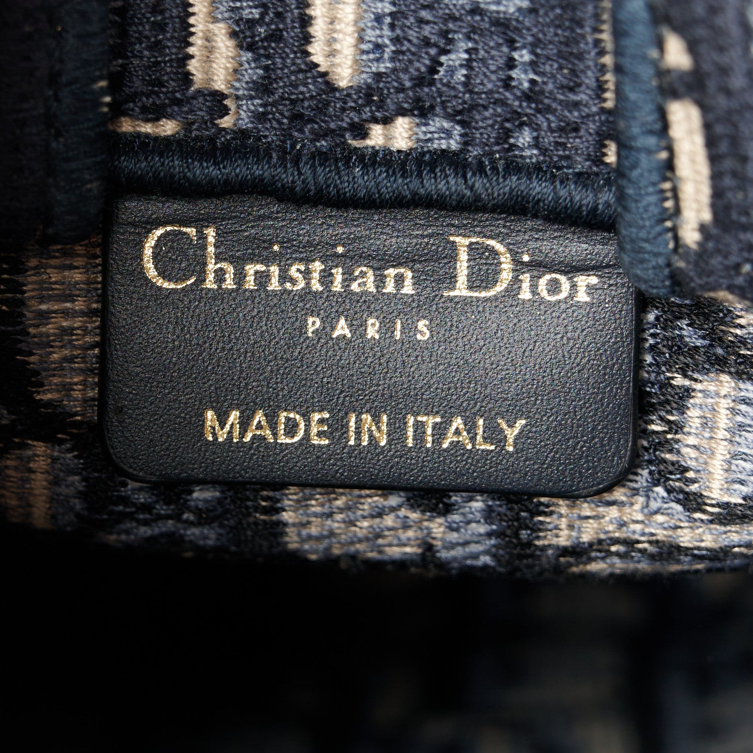 Christian Dior(クリスチャン・ディオール） Christian Dior Oblique Mini Book Tote Phone Bag Blue 1631783