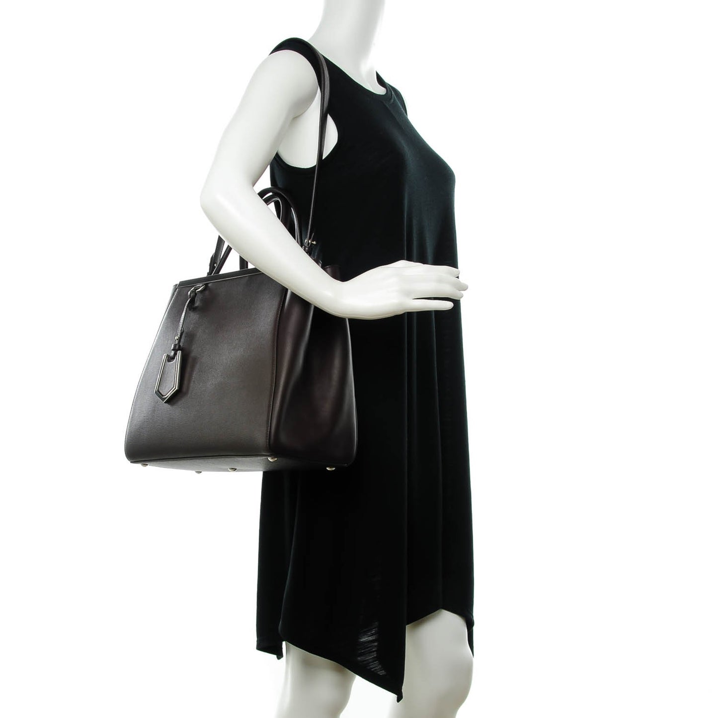 Vitello Elite Regular 2Jours Tote Caffe Noir
