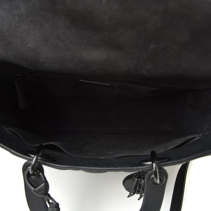 Christian Dior Ultra Matte Calfskin Cannage Large Lady Dior Black 5 of 11
