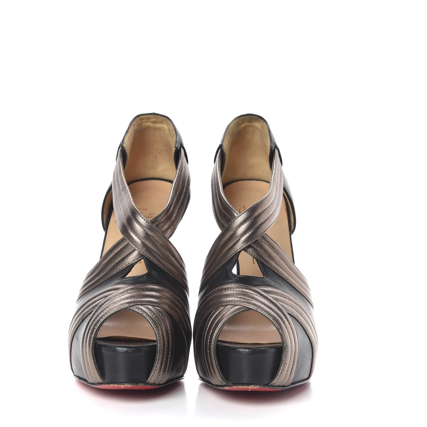 Christian Louboutin Nappa Silk Josefa 120 Platform Sandals 39.5 3 of 15