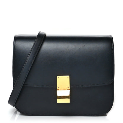 Celine Box Calfskin Medium Classic Box Flap Bag Black 1 of 15