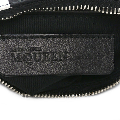 Alexander McQueen Silk De Manta Naive Pagan Print Clutch Black White 6 of 10