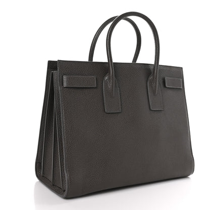 Saint Laurent Grained Calfskin Large Sac de Jour Carryall Earth 3 of 10