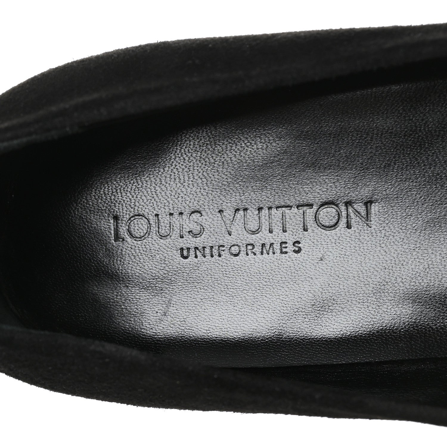 Louis Vuitton Suede Monogram Uniformes Ballet Flats 40 Black 7 of 8
