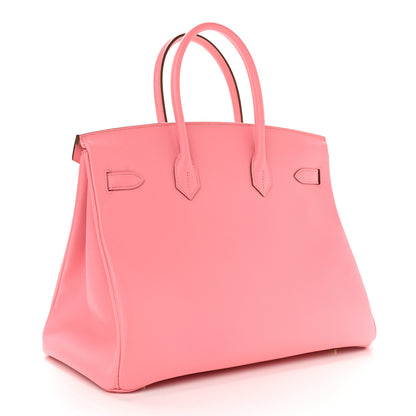 Hermes Epsom Horseshoe Birkin 35 Rose Confetti 3 of 15
