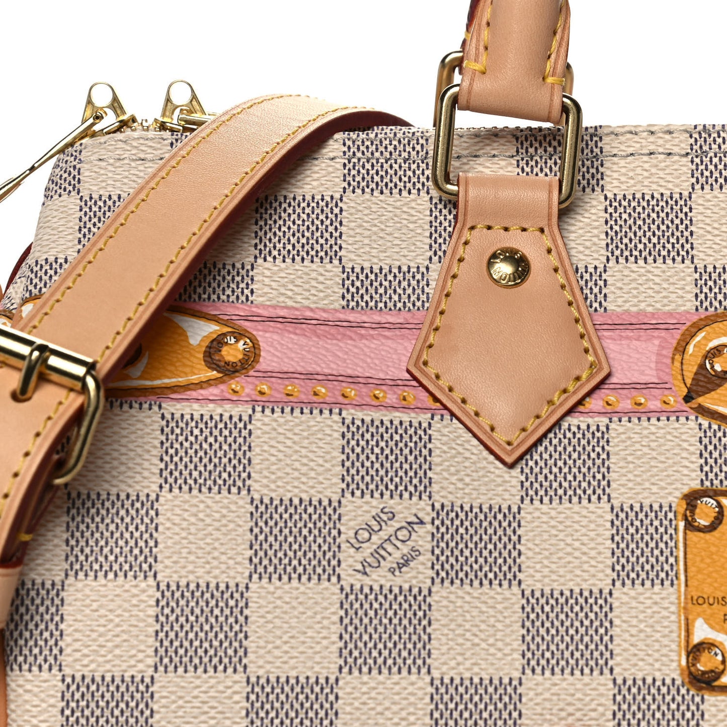 Damier Azur Summer Trunks Speedy Bandouliere 30
