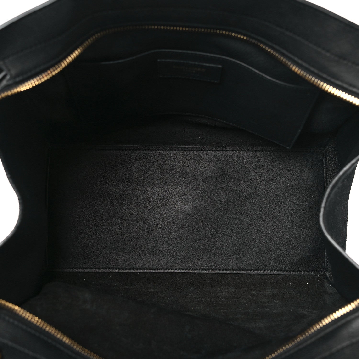 Saint Laurent Calfskin Suede Small Monogram Downtown Cabas Black 5 of 10