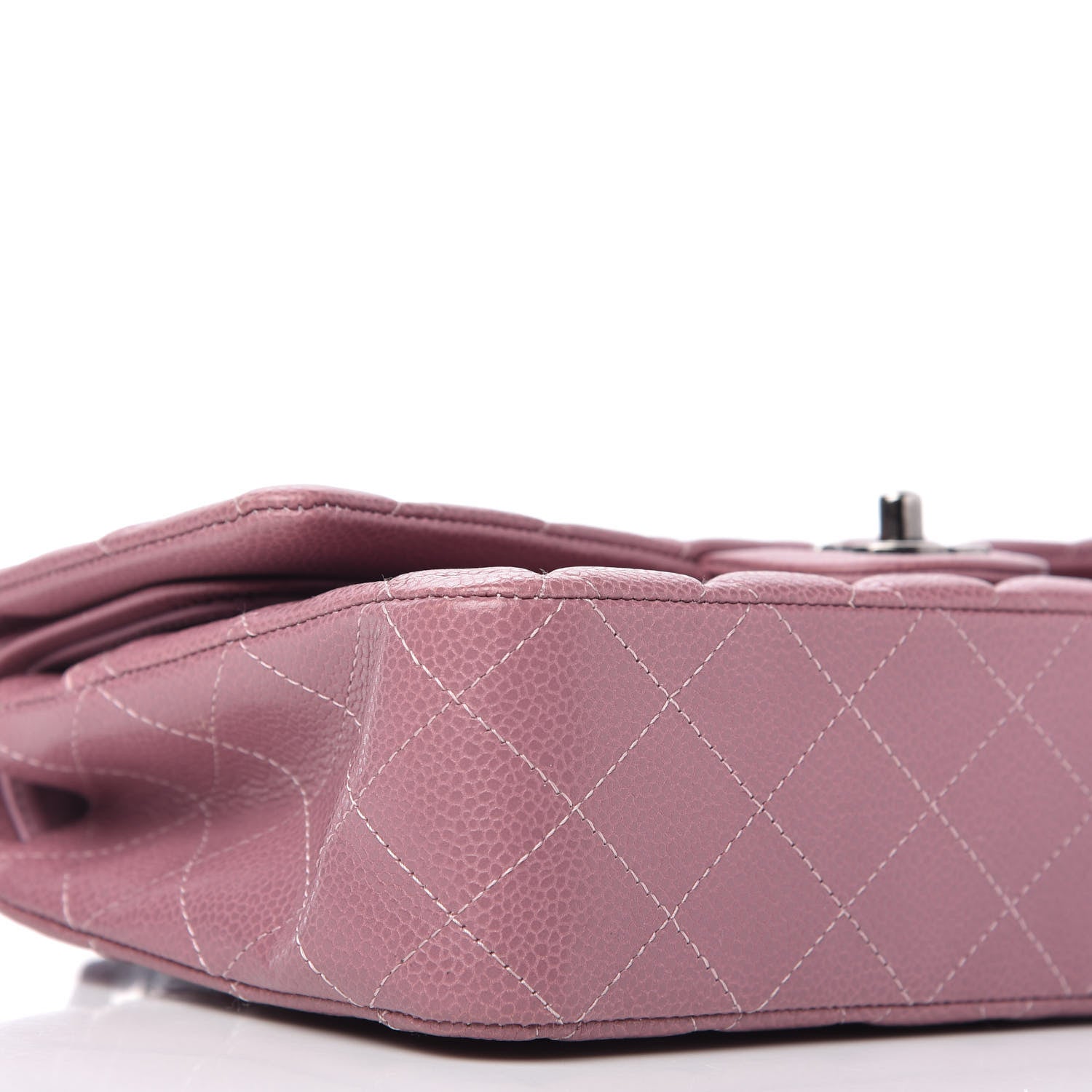Chanel Caviar Quilted Medium Double Flap Pink 6 of 10