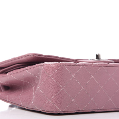 Chanel Caviar Quilted Medium Double Flap Pink 6 of 10