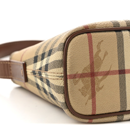 Burberry House Check Small Tote Dark Brown 9 of 11