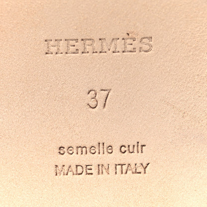 Hermes Calfskin Calya Mules 37 Naturel 7 of 10