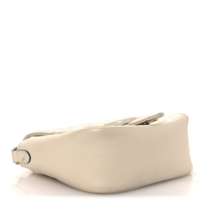 Gucci Calfskin Matelasse Monochrome Mini GG Marmont Crossbody Shoulder Bag White 4 of 16
