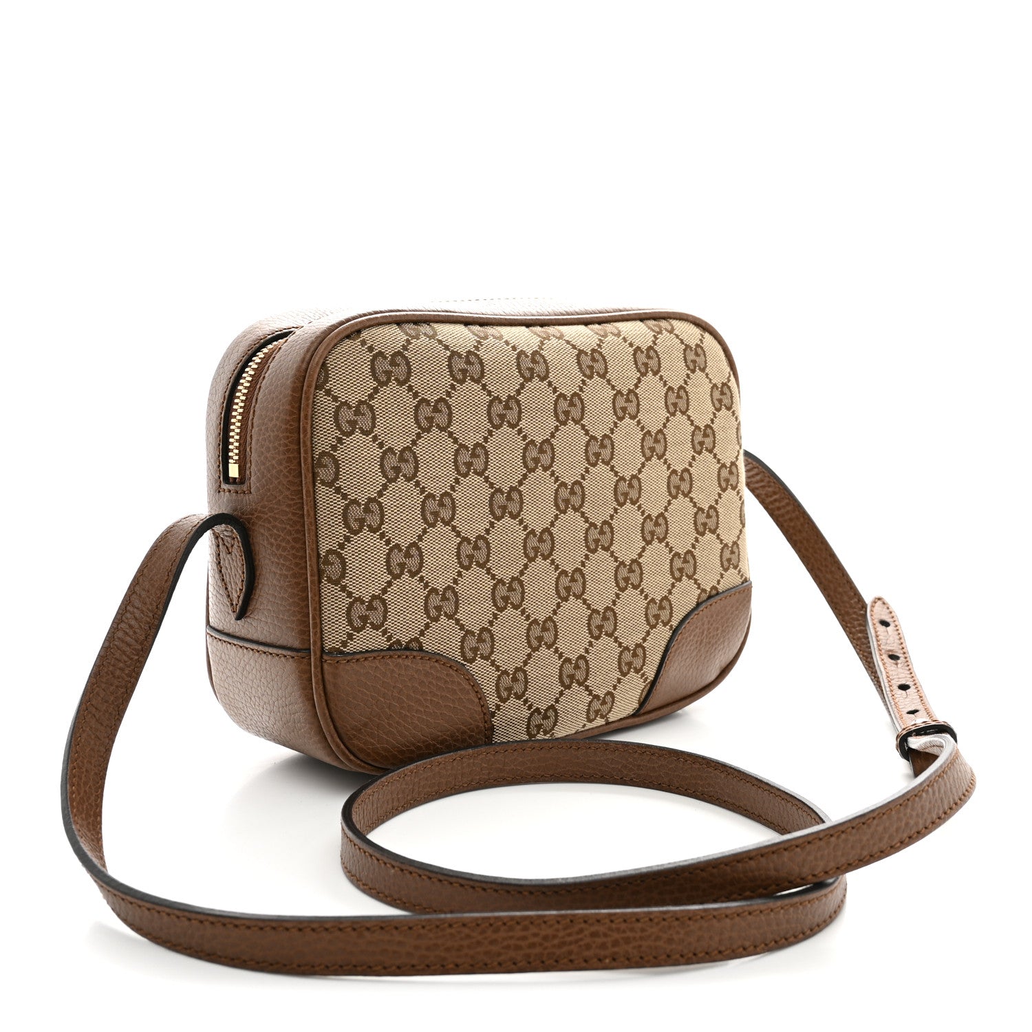 Gucci Monogram Mini Bree Messenger Bag Beige Tabacco 3 of 11