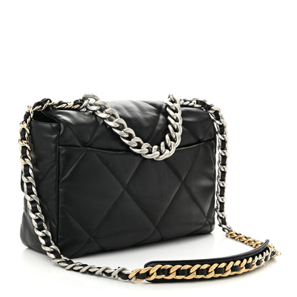 Chanel Lambskin Quilted Large Chanel 19 Flap Black 3 of 10