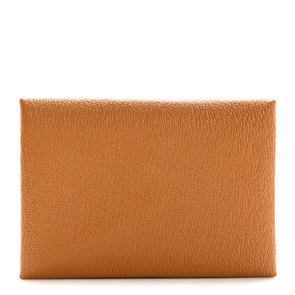 Hermes Chevre Mysore Verso Calvi Duo Card Case Quebracho Mauve Sylvestre 1 of 10
