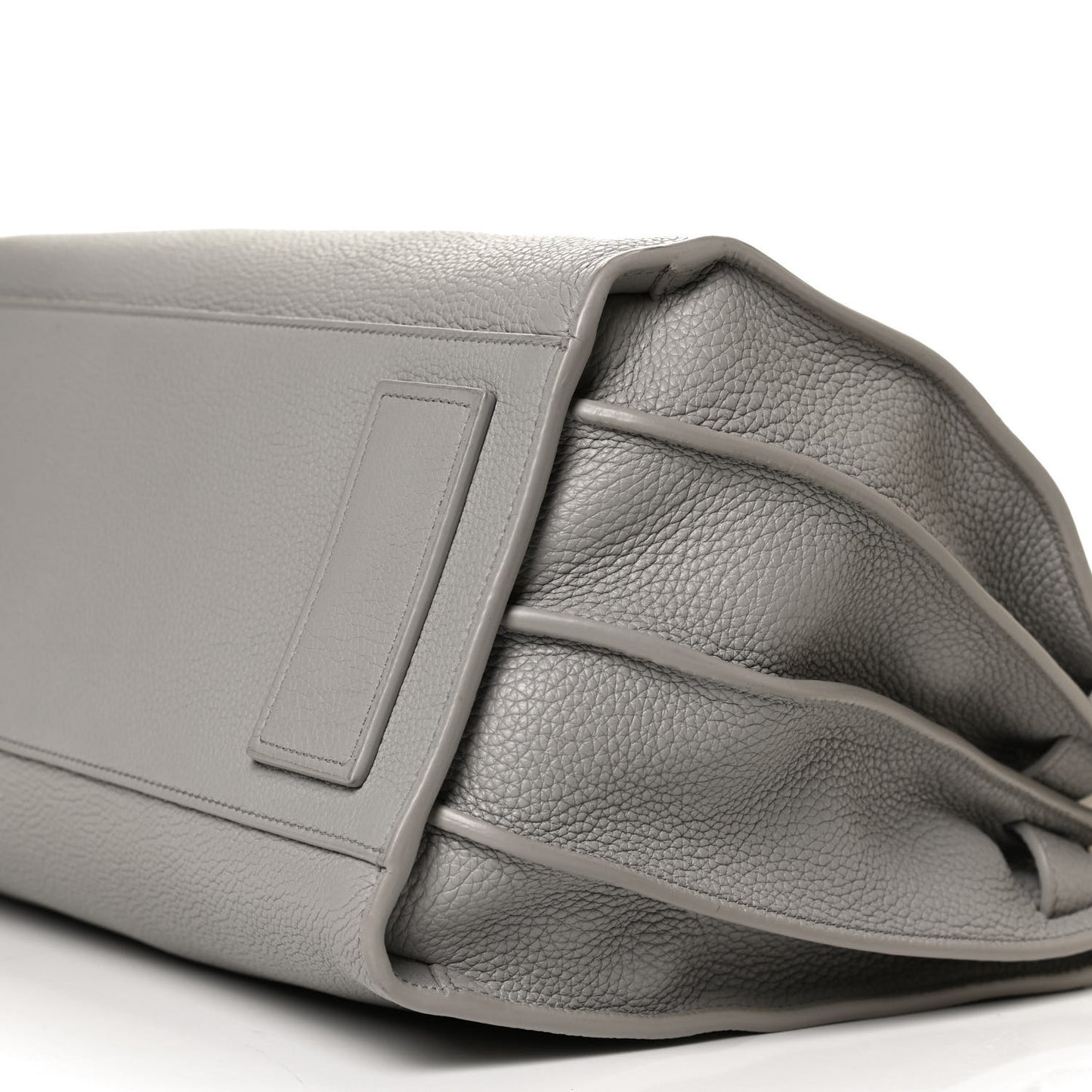 Grained Calfskin Small Supple Sac De Jour Mouse Grey