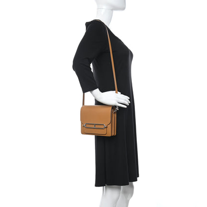 Hermes Evercolor Verso Mini Sac Roulis Caramel Bleu Brume 2 of 11